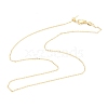 Brass Cable Chain Necklaces X-MAK-H102-01G-1