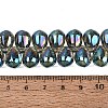Electroplate Baking Paint Transparent Glass Beads Strands GL-N005-02A-C08-4