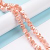 Glass Pearl Beads Strands GLAA-F122-03G-2