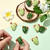 10Pcs 2 Colors Handmade Porcelain Beads PORC-CJ0001-23-5