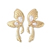 Ion Plating(IP) 304 Stainless Steel Butterfly Wing Stud Earrings EJEW-Z068-38G-1