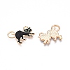 Halloween Theme Alloy Enamel Pendants PALLOY-N176-42-RS-2