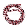 Handmade Evil Eye Lampwork Beads Strands LAMP-F023-A10-3