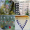 80Pcs Transparent Faceted Glass Connector Charms GLAA-SP0001-88D-01-6