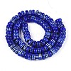 Handmade Millefiori Glass Beads Strands LAMP-T021-27B-04-2
