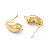 Rack Plating Brass Stud Earring Findings EJEW-P226-11G-1