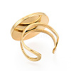 304 Stainless Steel Cuff Ring Findings STAS-S080-040H-G-4