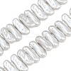 Electroplated Glass Pearl Beads Strands GL-CBA64F3-01C-1