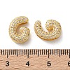 Rack Plating Brass Micro Pave Cubic Zirconia Slide Charms KK-C084-34G-G-3