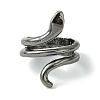 Snake Alloy Wrap Open Cuff Rings RJEW-K275-67B-2