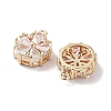 Brass Micro Pave Cubic Zirconia Charms KK-F871-23G-2