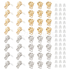 DICOSMETIC 40Pcs 2 Color Alloy Stud Earring Findings FIND-DC0002-19-1