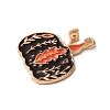 Thanksgiving Day Golden Tone Alloy Enamel Pendants ENAM-M002-02H-G-2