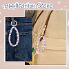 16Pcs Alloy Rhinestone Spring Gate Rings FIND-SP0004-52E-6