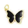 Brass Enamel Pendants KK-B114-16G-02-1