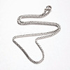 Tarnish Resistant 316 Surgical Stainless Steel Venetian Chains Necklaces NJEW-JN01293-02-1