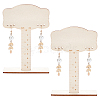 BENECREAT 1 Set Wooden Earring Display Stands EDIS-BC0001-03-1