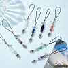 Gemstone Chips Cell Phone Strap Charm HJEW-PH01853-3