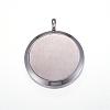 Tarnish Resistant 304 Stainless Steel Diffuser Locket Pendants STAS-N0010-10P-2