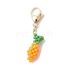 Glass Seed Beaded Pendant Decorations HJEW-MZ00141-01-1