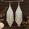 Bohemian Style Handmade Glass Bead Dangle Earrings for Daily Wear XQ4045-1