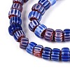 Handmade Millefiori Glass Chevron Beads Strands LAMP-T021-27A-03-3
