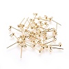 Brass Stud Earring Findings X-KK-I649-09G-NF-1