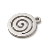 Non-Tarnish 304 Stainless Steel Pendants STAS-O005-22P-2