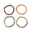 Sythetic Amber Beads Stretch Bracelets for Women BJEW-JB11536-2