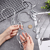 Unicraftale 8Pcs 2 Style 304 Stainless Steel Stage Lights Safety Cable FIND-UN0001-50-4