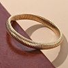 Electrophoresis Iron Bangles for Women BJEW-M057-08G-4