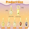 10Pcs 5 Colors Horse Eye Brass Micro Pave Cubic Zirconia Charms KK-FS0002-13A-4