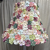 WADORN 100Pcs 10 Style Silk Cloth Flower DIY-WR0003-92-5
