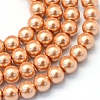 Baking Painted Glass Pearl Bead Strands HY-Q003-3mm-33-1