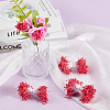 Gypsum with Cotton Cord Artificial Flower Core DIY-WH20007-36A-08-3