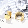 304 Stainless Steel Huggie Hoop Earrings for Women EJEW-C096-39G-5