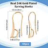 40Pcs Brass Earring Hooks KK-BBC0024-45-2