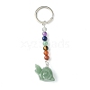 Snail Natural Gemstone Keychain KEYC-F040-07-2