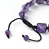 Natural Amethyst Braided Bead Bracelets BJEW-I273-J01-3