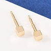 Brass Stud Earrings for Women EJEW-G441-05B-G-2