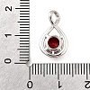 925 Sterling Silver Pave Cubic Zirconia Pendants STER-V001-03P-07-3