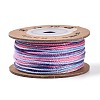 30M Segment Dyed Macrame Cotton Cord OCOR-T018-01O-1