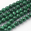 Synthetic Malachite Bead Strands G-G735-70-8mm-1