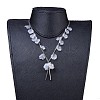 Petal Acrylic Pendants Necklaces and Dangle Earrings Jewelry Sets SJEW-JS01030-5