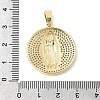 Brass Micro Pave Cubic Zirconia Pendants KK-L262-26G-3