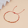 Adjustable Glass Seed Bead Braided Bead Bracelets for Women VT9382-49-1