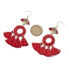 Polycotton Tassels Chandelier Earrings for Women EJEW-JE06210-3