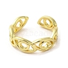 Rack Plating Brass Finger Ring RJEW-C072-01G-2