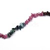 Natural Tourmaline Chips Beads Strands G-O049-09-3