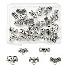 25Pcs 5 Style Tibetan Style Alloy Tube Bails FIND-YW0003-13-1